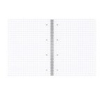 Cahier spirale Conquérant 7 intégrale et 4 trous Q5/5  A4+ 23 x 29,7 cm - quadrillé - 160 pages