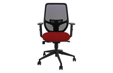 Sedia operativa Aria Unisit con schienale in rete nero