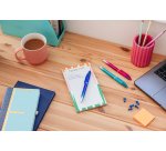 Stylo bille Bic 4 couleurs Smooth Gradient rétractable pointe 1 mm - écriture moyenne