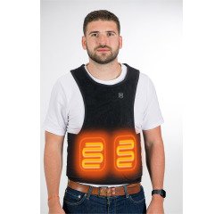Heated winter vest adjustable with battery - PIP