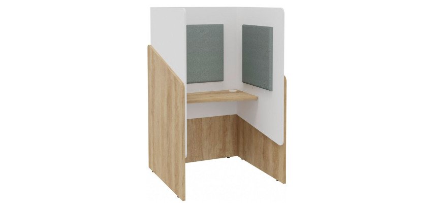 Alkoven Akustik - Privacy-Kabine Fokuus Solo Tisch sitzend L 100 x T 100 x H 162 cm