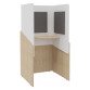 Alcôve acoustique- cabine de confidentialité Fokuus Solo tablette Debout L 100 x P 100 x H 196 cm