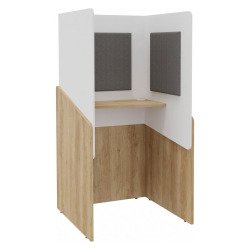 Alcôve acoustique- cabine de confidentialité Fokuus Solo tablette Debout L 100 x P 100 x H 196 cm