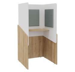 Alcôve acoustique Fokuus solo debout chêne naturel