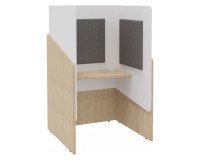 Alcôve acoustique Fokuus solo assis chêne clair