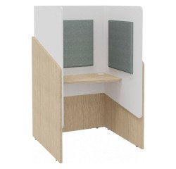 Alcôve acoustique Fokuus solo assis chêne clair