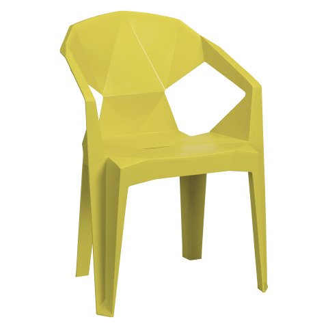 Silla Saskia verde - Polipropileno - Uso interior y exterior
