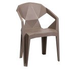 Sedia Saskia in polipropilene monoscocca impilabile ideale per interno ed esterno