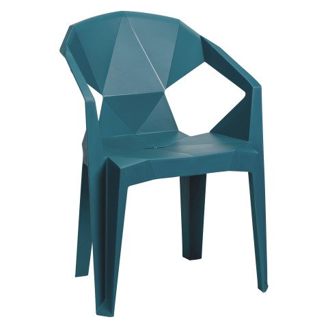 Silla Saskia azul pato - Polipropileno - Uso interior y exterior