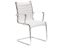 Chaise visiteur Andrea simili cuir