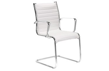 Chaise visiteur Andrea simili cuir