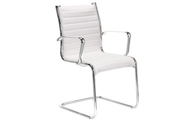 Chaise visiteur Andrea simili cuir