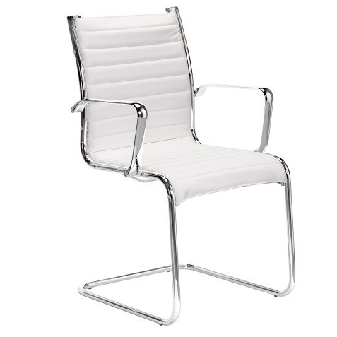 Chaise visiteur Andrea simili cuir