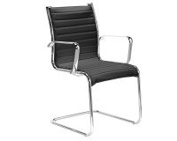 Chaise visiteur Andrea simili cuir