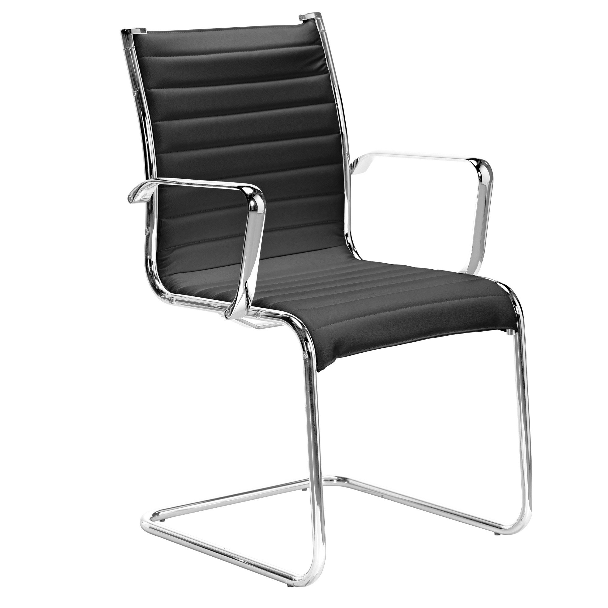 Chaise visiteur Andrea simili cuir