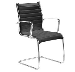 Chaise visiteur Andrea simili cuir