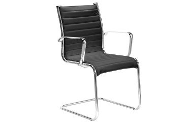 Chaise visiteur Andrea simili cuir