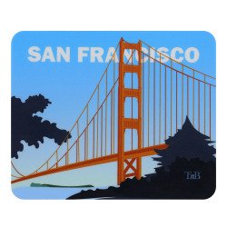 Mouse pad T'nB illustrated San Francisco