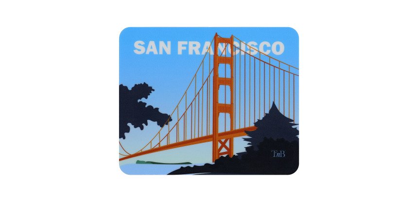 Tapis de souris T'nB illustré San Francisco