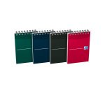 Bloc de bureau Office Essentials Oxford 7,4 x 10,5 cm spirale ligné 6 mm - 70 feuilles