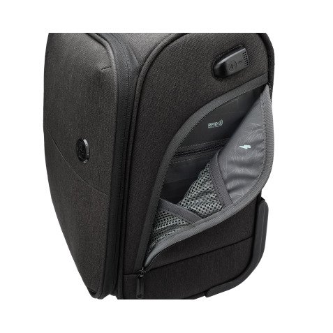 AROSA Black Underseat Luggage Trolley SWISSDIGITAL DESIGN