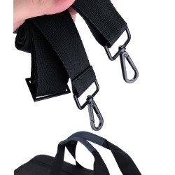 En_swissdigital design arosa black duffle bag