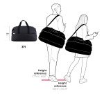 Borsa a tracolla Arosa Black Duffle Bag Swissdigital Design