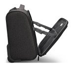 AROSA Black Underseat Luggage Trolley SWISSDIGITAL DESIGN