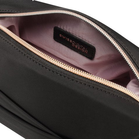 KATY ROSE NG Black Cosmetic Bag SWISSDIGITAL DESIGN
