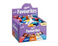 Assortment of individual Milka Favourites chocolates - Display box 1 kg - 108 pieces