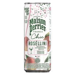 Non-alcoholic cocktail Maison Perrier Chic Roséllini peach and rosé 25 cl - 24 cans