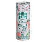 Cocktail sans alcool Maison Perrier Chic Roséllini pêche et rosé 25 cl - 24 canettes