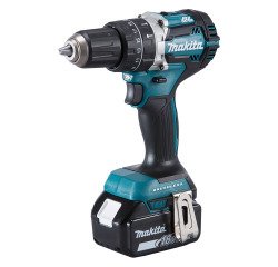 Perceuse-visseuse à percussion sans fil Makita LXT® DHP484RTJ – 18 V Li-Ion – 5 Ah + 1 batterie + chargeur