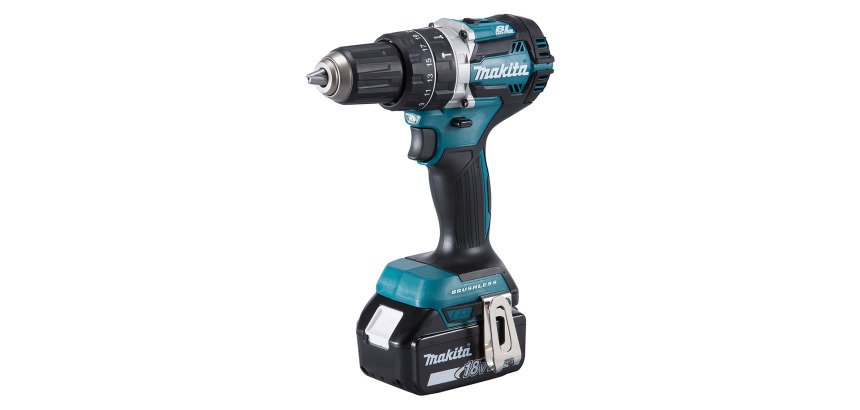 Perceuse-visseuse à percussion sans fil Makita LXT® DHP484RTJ – 18 V Li-Ion – 5 Ah + 1 batterie + chargeur