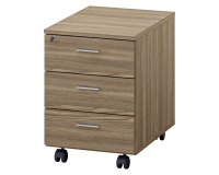 Mobile drawer Essenzza / Darwin 3 drawers in ash.