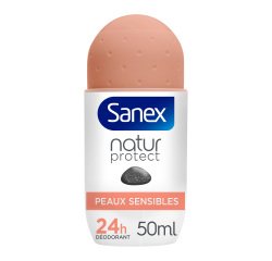 SANEX - Déodorant Sanex Natur Protect peaux sensibles Pierre d'alun bille - 50ml
