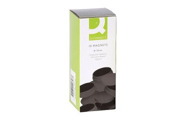 Imanes de sujeción negros Ø 35 mm - caja de 10