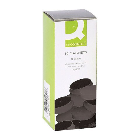 Imanes de sujeción negros Ø 35 mm - caja de 10