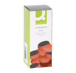 Imanes de sujeción rojos Ø 35 mm - caja de 10