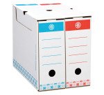 Pack 60 Cajas de archivo 10 cm + 10 contenedores para A4 Surtido