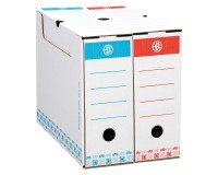 Scatole archivio storico A4 Bruneau colore bianco dorso 10 cm