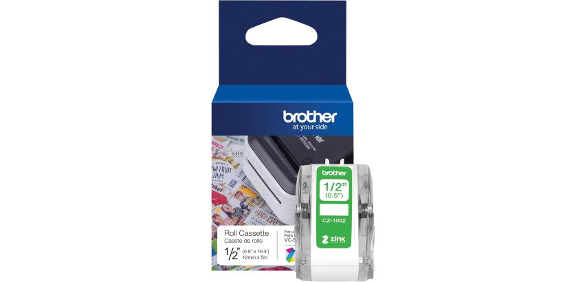 Etiketlint volledig gekleurd Brother CZ-1002 - 12 mm