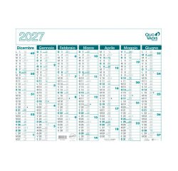 Calendario da parete 14 mesi 55 x 43 cm