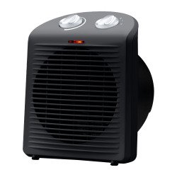 Chauffage soufflant Tomy 2000 W, noir mat