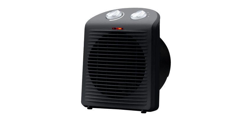 Chauffage soufflant Tomy 2000 W, noir mat