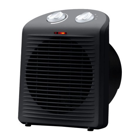 Chauffage soufflant Tomy 2000 W, noir mat
