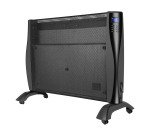 Radiateur électrique rayonnant digital Nina 1500 W, noir