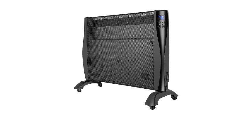 Radiateur électrique rayonnant digital Nina 1500 W, noir