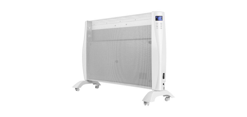 Radiateur électrique rayonnant digital Nina 1500 W, blanc