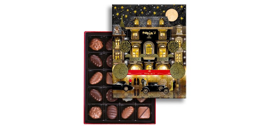 Chocolats fins Maxim's Noël - Boîte de 200 g - 20 pièces